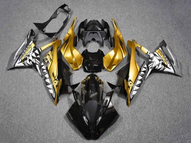 Custom 2019-2022 BMW S1000RR Motorcycle Fairings - Gold Black Shark UK