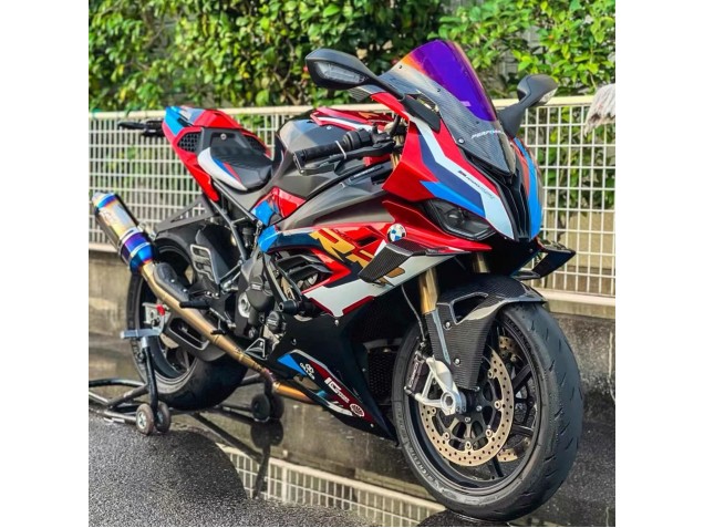 2019-2022 BMW S1000RR Motorcycle Fairing - White Blue Red Black UK