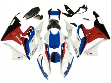Custom 2017-2018 BMW S1000RR Motorcycle Fairings - White Blue Red Black UK