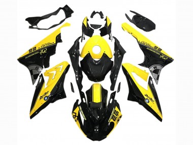 Custom 2017-2018 BMW S1000RR Motorcycle Fairings - Yellow Black UK