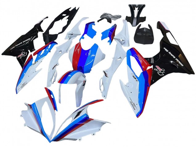 2015-2016 BMW S1000RR Motorcycle Fairing Kits - White Red Blue Glossy Black UK