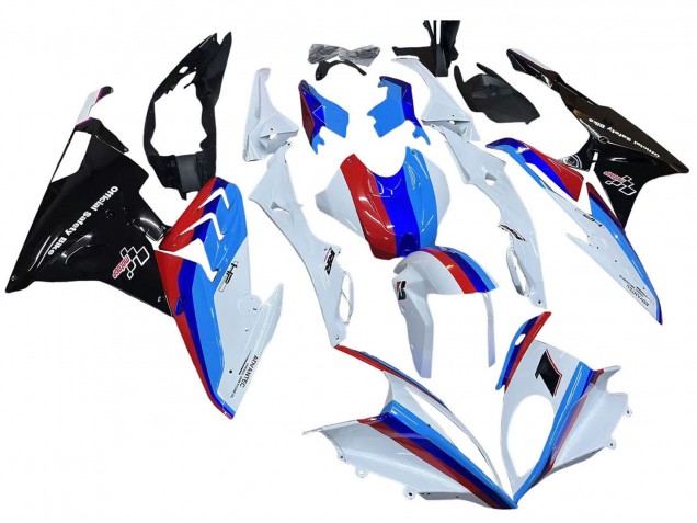 2015-2016 BMW S1000RR Motorcycle Fairing Kits - White Red Blue Glossy Black UK
