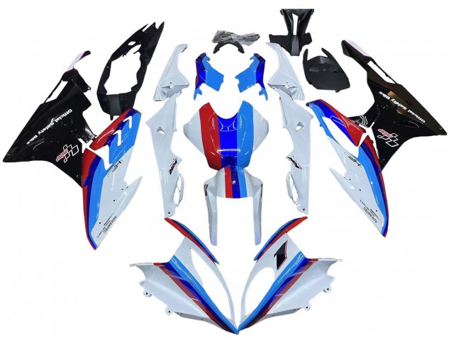 2015-2016 BMW S1000RR Motorcycle Fairing Kits - White Red Blue Glossy Black UK