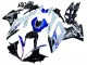 2015-2016 BMW S1000RR Motorcycle Fairing Kits - White Blue Glossy Black UK