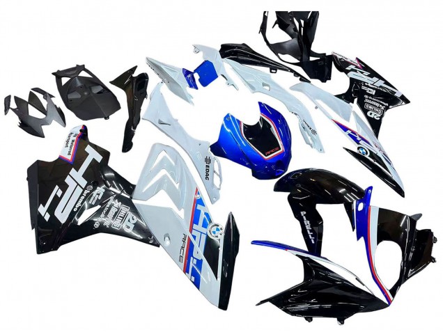 2015-2016 BMW S1000RR Motorcycle Fairing Kits - White Blue Glossy Black UK