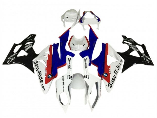 2015-2016 BMW S1000RR Motorcycle Fairing - White Red Blue Glossy Black UK