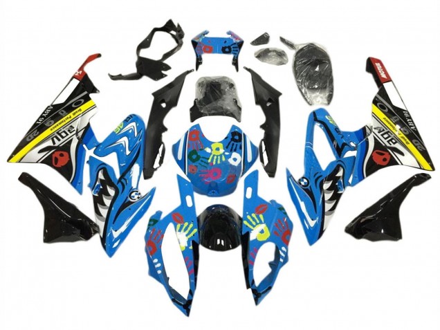 2015-2016 BMW S1000RR Motorcycle Fairing Kits - Yellow Blue Black Shark UK