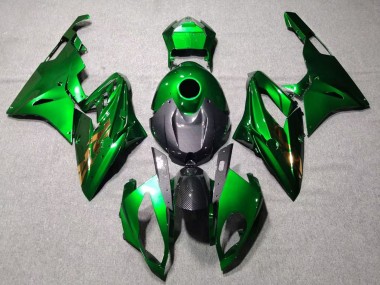 Custom 2015-2016 BMW S1000RR Motorcycle Fairings - Green Black Carbon Fiber UK