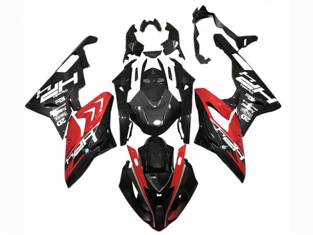 2015-2016 BMW S1000RR Motorcycle Fairings - Red Black Carbon Fiber UK