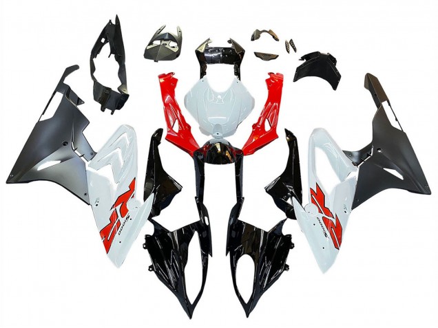 2015-2016 BMW S1000RR Motorcycle Fairings - Red White Glossy Black Matte Black UK
