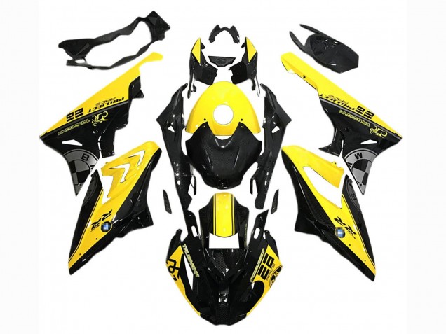 2015-2016 BMW S1000RR Motorcycle Fairings - Yellow Black UK