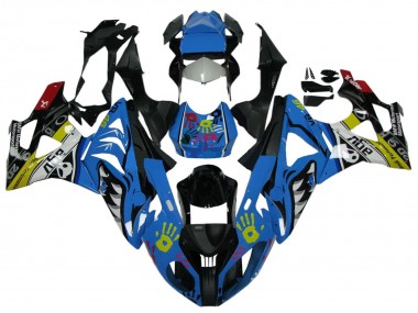 Custom 2009-2014 BMW S1000RR Motorcycle Fairings - White Blue Black Yellow Shark UK