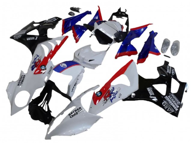 2009-2014 BMW S1000RR Abs Fairings - White Red Blue Glossy Black UK