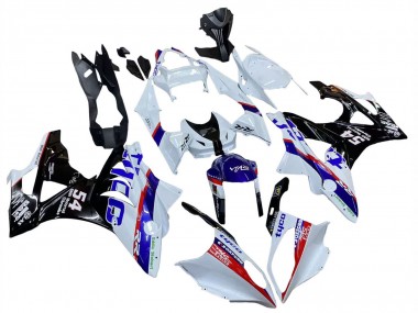 Custom 2009-2014 BMW S1000RR Motorcycle Fairings - White Red Blue Black Tyco UK