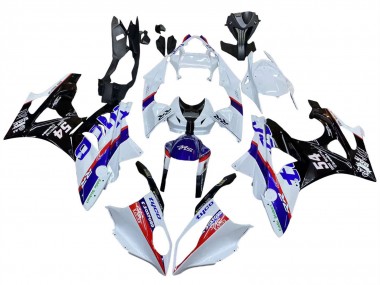 Custom 2009-2014 BMW S1000RR Motorcycle Fairings - White Red Blue Black Tyco UK