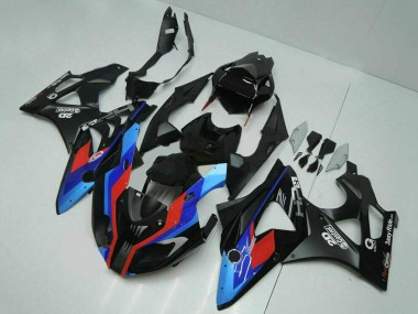 Custom 2009-2014 BMW S1000RR Motorcycle Fairings - Blue Red Matte Black Castrol UK