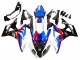 2009-2014 BMW S1000RR Full Motorcycle Fairings - White Red Blue Glossy Black UK
