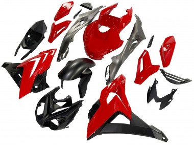 Custom 2014-2016 BMW S1000R Motorcycle Fairings - Black Red UK