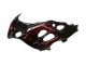 2004-2006 Suzuki GSX600F/GSX750F Motorcycle Fairings - Glossy Black Red Flame UK