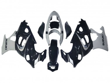 Custom 2004-2006 Suzuki GSX600F/GSX750F Motorcycle Fairing - Glossy Black Grey UK