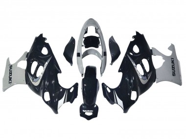 Custom 2004-2006 Suzuki GSX600F/GSX750F Motorcycle Fairing - Glossy Black Grey UK