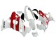 2004-2006 Suzuki GSX600F/GSX750F Motorcycle Fairings - White Red UK