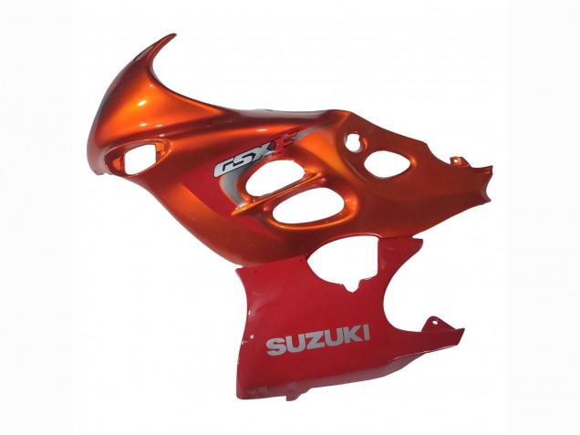 2004-2006 Suzuki GSX600F/GSX750F Motorcycle Fairings - Burnt Orange White Logo UK