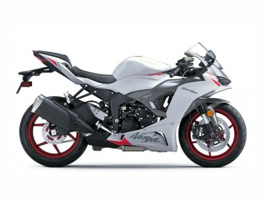 Custom 2023-2025 Kawasaki ZX6R Motorcycle Fairings - Pearl White Black Red UK
