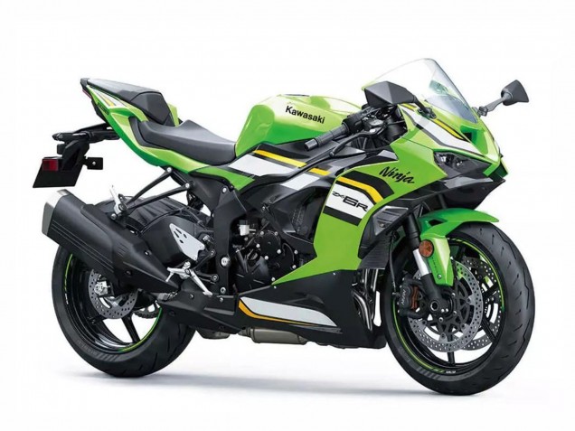 2023-2026 Kawasaki ZX6R Motorcycle Fairings - Green White Black Ninja UK
