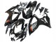 2006-2007 Suzuki GSXR 600 / GSXR 750 Motorcycle Fairings - Glossy Black Silver Red UK