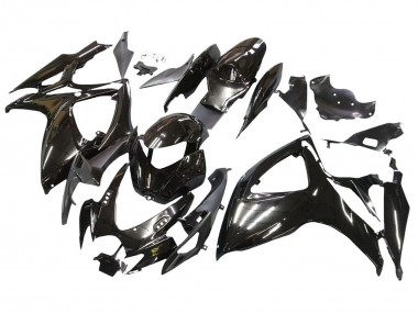 Custom 2006-2007 Suzuki GSXR 600 / GSXR 750 Motorcycle Fairings - Glossy Black UK