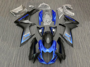 Custom 2011-2024 Suzuki GSXR 600 / GSXR 750 Motorcycle Fairing Kits - Blue Matte Black UK