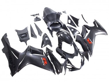 Custom 2011-2024 Suzuki GSXR 600 / GSXR 750 Motorcycle Fairings - Black Carbon Fiber Red UK