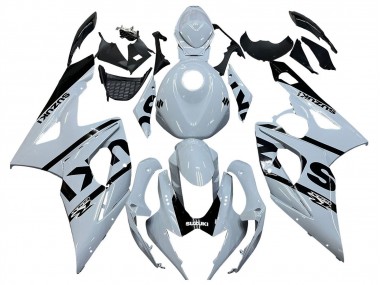 Custom 2005-2006 Suzuki GSXR 1000 Motorcycle Fairings - White Black UK