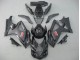 2007-2008 Suzuki GSXR 1000 Motorcycle Fairings - Matte Black Glossy Black UK