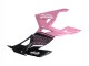2018-2024 Kawasaki Ninja 400 Motorcycle Fairings - Pink Matte Black Honeycomb UK