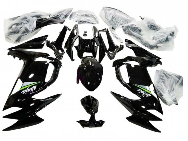 Custom 2020-2024 Kawasaki Ninja 650 EX650 Motorcycle Fairings - Glossy Black Green UK