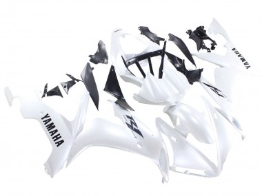 Custom 2004-2006 Yamaha YZF 1000 R1 Motorcycle Fairings - Pearl White Black Decals UK