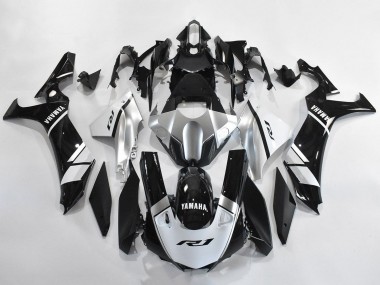 Custom 2020-2025 Yamaha YZF 1000 R1 Motorcycle Fairings - Silver White Glossy Black UK