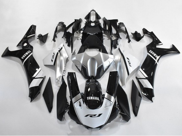 2020-2025 Yamaha YZF 1000 R1 Motorcycle Fairings - Silver White Glossy Black UK