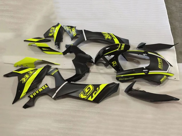 2020-2025 Yamaha YZF 1000 R1 Motorcycle Fairings - Glossy Black Fluorescent Yellow UK