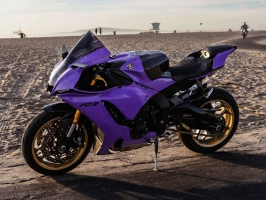 Custom 2020-2025 Yamaha YZF 1000 R1 Motorcycle Fairings - Purple Glossy Black UK