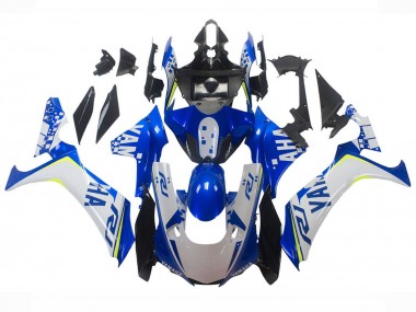 Custom 2020-2025 Yamaha YZF 1000 R1 Motorcycle Fairings - White Blue Neon Yellow Glossy Black UK