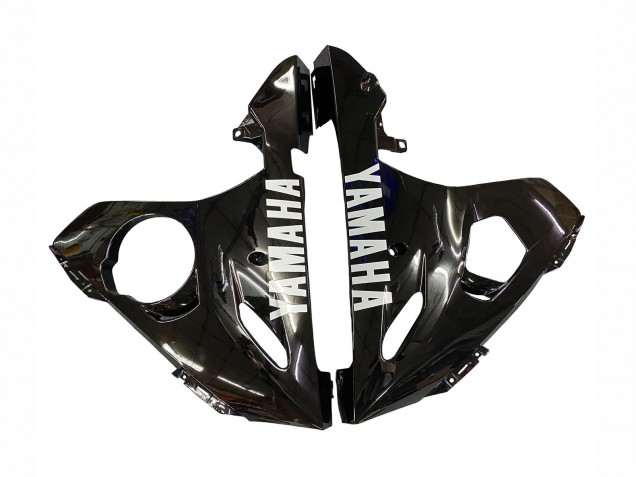 2006-2009 Yamaha YZF R6S Motorcycle Fairings - Glossy Black White Decals UK