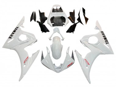 Custom 2003-2004 Yamaha YZF R6 Motorcycle Fairing - White UK