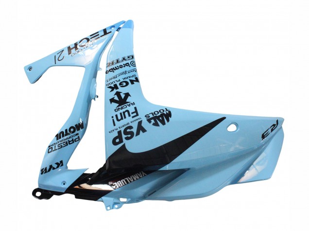 2015-2018 Yamaha YZF R3/R25 Motorcycle Fairings - Light Blue Black Yamalube 21 UK