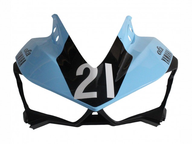 2015-2018 Yamaha YZF R3/R25 Motorcycle Fairings - Light Blue Black Yamalube 21 UK
