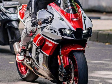 Custom 2021-2025 Kawasaki ZX10R Motorcycle Fairings - White Red Black UK