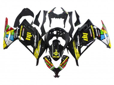 Custom 2013-2024 Kawasaki EX300 Motorcycle Fairings - Glossy Black Yellow Red Green Blue White UK