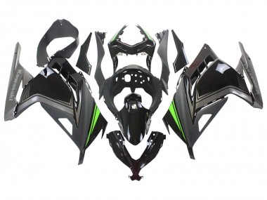 Custom 2013-2024 Kawasaki EX300 Motorcycle Fairings - Glossy Black Matte Black Green UK